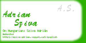 adrian sziva business card